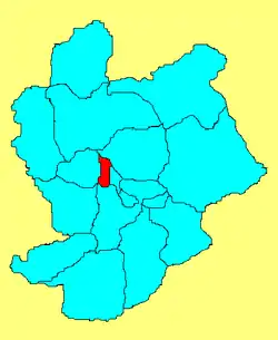 Location in Zhangjiakou