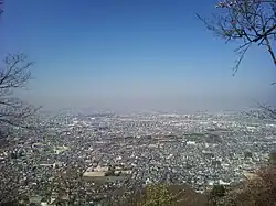 View of Daitō, from mount Iimori