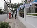 Footpath of Si Ayutthaya Road in front of Sri Ayudhya School