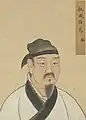 Ming dynasty portait of a man wearing wangjin.