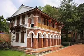 Five-Cassia Tower (五桂樓) in Wufeng Lin Family Mansion and Garden, Taichung City (1906)