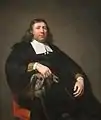 Portrait of their son Dammas Guldewagen, by Jan de Bray
