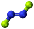 Trans-dinitrogen difluoride molecule