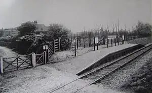 Sidestrand Halt railway station in 1906