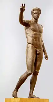 Attributed to Euphranor: Paris or Perseus.  Atikythera shipwreck, c. 340–330 BC. National Archaeological Museum, Athens.