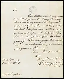 Adam Ferguson, previously working as a professor at the University of Edinburgh, became heavily involved in the American War of Independence, especially when asked to join the Carlisle commission which went to America in order to negotiate an agreement with Washington and the American congress. Once in America, Ferguson was appointed secretary of the commission. As this letter states, Ferguson was denied a passport and Washington was wary to make any decisions without the consent of congress beforehand. Ultimately, congress continued to ignore or deny requests from the commission until the party finally returned to Britain later that year. The letter is signed June 9: 1778, three days after the commission arrived in America.