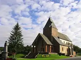 The church in Bailly-en-Rivière