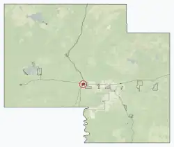 Location in Mackenzie County