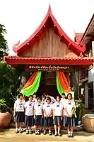 Girl's uniform, taken at Wat Khung Taphao, Ban Khung Taphao