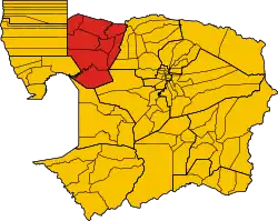 District location in Battambang Province