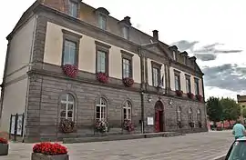 The town hall in Saint-Germain-Lembron