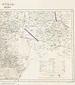 English OS topographic Map with Batanea ( Beteniye) and Nukra marked