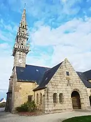 The parish church in Milizac