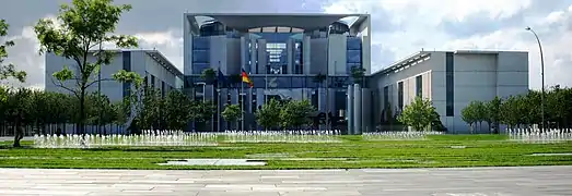 The Federal Chancellery building, seat of the Chancellor of Germany