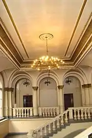 Ornate main hall ceiling