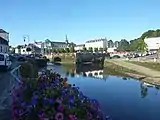 Confluence of the Isole and Ellé rivers in Quimperlé.