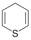 Skeletal formula of 4H-Thiopyran