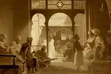 Image 2A coffeehouse in Cairo, 18th century (from Coffeehouse)