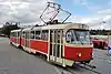 Historic tram type K2YU in Brno