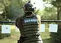 An operator of the 104th RMO during a shooting practice