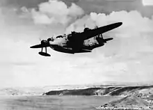 Image 58A No. 10 Squadron Sunderland departing for a patrol over the Atlantic in 1941 (from Military history of Australia during World War II)