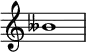  {
\override Score.TimeSignature #'stencil = ##f
\relative c'' {
  \clef treble \time 4/4 beses1
} }
