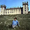 Guy, 10th Duke of Roxburghe outside Floors Castle, by Allan Warren