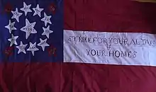 The standard of the 10th Texas Cavalry Regiment