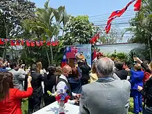 ROC office in Lima during National Day celebrations