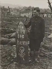 Photograph of a 42cm shell