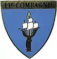 Insignia of the 11th company of the 43rd Infantry Regiment (around 1990)