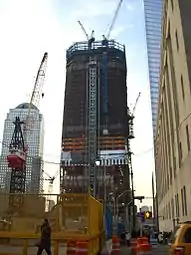 December 19, 2010, after steel reached the 52nd floor; the halfway point.