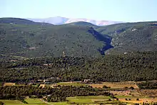 Mont Ventoux seen from Roussillon