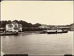 Steamer Skibladner, Dampskibsbryggen and Eidsvold Hotel