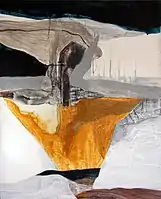 Yellow', acrylic on canvas, 101 x 81 cm, 2008