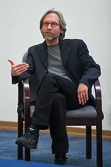 Lance Olsen speaking at Texas A&M University–Commerce in November 2014