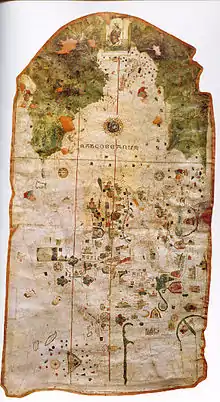 Image 28World Map by Juan de la Cosa (1500), the first map showing the Americas. (from History of cartography)