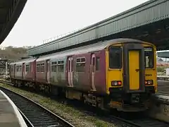 Image 6A British Rail Class 150 in the United Kingdom (from Railroad car)