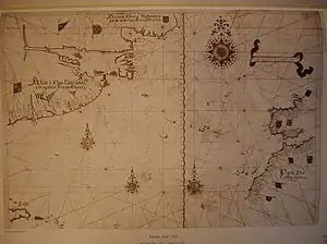 The 1563 map of the North Atlantic Portuguese Empire, by Lazaro Luis