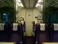 The interior of First Class cabin of First Great Western Class 166