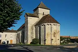 The church of Saint-Jean Baptiste, in Limalonges