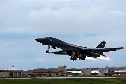 (B-1 Takeoff, Continuous Bomber Presence, Andersen AFB)