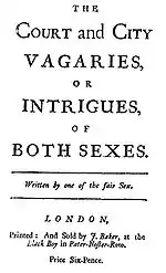 Image 6Intimate short stories: The Court and City Vagaries (1711). (from Novel)