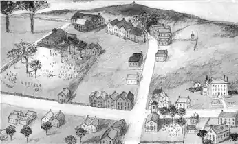 Beginnings of Beacon St., 1722 (upper left)