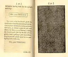 Image 18Laurence Sterne, Tristram Shandy, vol.6, pp. 70–71 (1769) (from Novel)