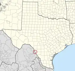 Location in Texas