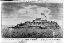 Castle William, as it appeared before its destruction in 1776