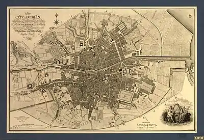 1707 map of Dublin