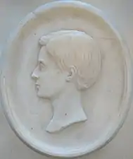 Bas-relief of John William Armour, 1865