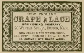 New England Crape and Lace Refinishing Co., c. 1870